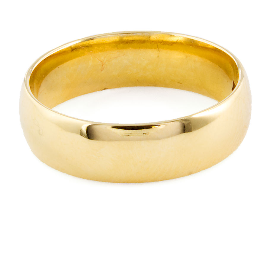 18ct gold 6.3g Wedding Ring size Q